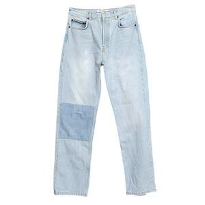 Reformation Light Blue Straight Leg Jeans
